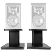 Rockville 8” Black Studio Monitor Speaker Stands For JBL 305P MKII Monitors