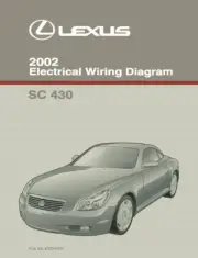 2002 Lexus SC 430 Wiring Diagrams Schematics Layout Factory OEM
