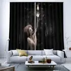 Reach Nice White Loom 3D Curtain Blockout Photo Printing Curtains Drape Fabric