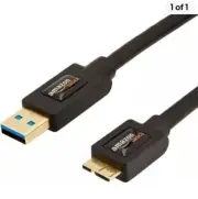 NEW USB 3.0 Charger Cable - A-Male to Micro-B - 3 Feet Black