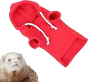 Ferret Sweater,Bunny Hamster Clothing Guinea Pig Outfits - Bunny Hamster Clothing Warm Skin Friendly Ferret Sweatshirt Drawstring Hood for Rabbit