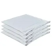 4 Pack Waterproof Down Feather Proof Pillow Protectors with Zipper 20x20 Zipp...