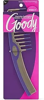 Goody Styling Essentials Hair comb, super with overlay & Dip (Assorted Colors)