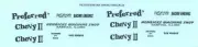 Yesteryear 'Preferred Chavy II" 65 Nova Drag decal