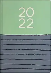 Letts of London 2022 Serenity A6 Week to View Multilanguage Diary, Sage
