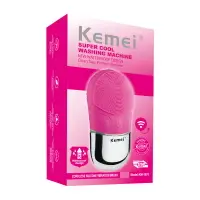 在飛比找樂天市場購物網優惠-科美KEMEI洗臉器KM-1070硅膠震動洗臉器無線充電-樂