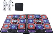Dance Mat, Double User Exercise Musical Electronic Dance Pad, High Sensitivity Foldable Glowing Arrows Dance Step Pad with Different Difficulty Levels for Kids Adults Boys Girls