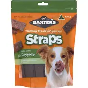 Baxter's Straps Kangaroo Dog Treats 500g