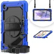 MCC Shockproof Samsung Galaxy Tab A7 Lite 8.7" Strap Case Cover T220 T225 [Blue]