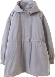 earth music＆ecology(アースミュージックアンドエコロジー) Earth Music & Ecology Women's Outer Drost Mid-Length Hoodie