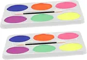 Halloween Party Makeup Kit Oil-based Theatrical Face Paint Palette Brush Colors for Boys and Girls Adults
