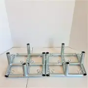 8pc 4 Way Flat Edge Canopy Fitting Carport Patio Garden (F4A) 3/4" pipe