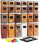 24 Pack Airtight Food Storage Containers Set for Kitchen & Organisation - Pantry