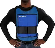Glacier Tek Classic Cool Vest with Set of 8 Nontoxic Cooling Packs