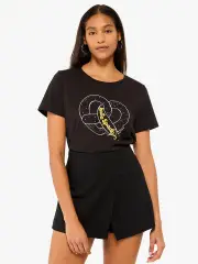 Embellished Pretzel Tee