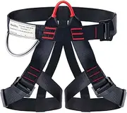 HandAcc Caving & Rappelling Safety Belt for Ziplining, Fire Rescuing & Tree Climbing - Half Body Belt for Women & Men