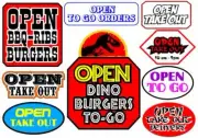 TAKE OUT 3D sign RESTAURANT ORDER To GO signs ART decor Man Cave COFFEE Pickup