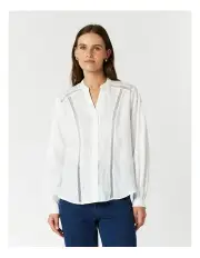 [The Ark Clothing Co.] Anya Shirt in White