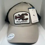 Tommy Bahama LOBSTER Trucker Hat Mens Beige/Black Mesh Snapback Adjustable Cap