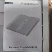 Ruedamann 36" x 28" aluminum Wheelchair Threshold Ramp Aluminum New