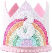 tieedhfu Kids Baby Shower Party Number Hat Whimsical Addition To Party Felt Theme Birthday Party Crown Cotton Easy To Set Up