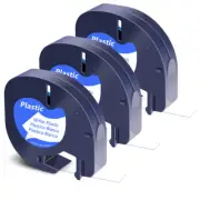 For DYMO LetraTag Refills 91331 S0721660 Label Maker 1/2" for LT100H LT100T 3PCS
