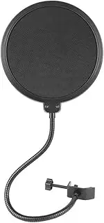 PIQIUQIU Pop Protection, Pop Filter for Microphone, with 360° Flexible Gooseneck and Stabilising Arm - 6 Inches