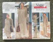 Vogue sewing pattern 1437 Tamotsu jacket vest top skirt pants Uncut FF 8-12