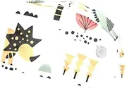 [WOSHJIUK] Working Hat 2 Pack Scrub Caps for Women,Cartoon Style Cute Dinosaurs,Tie Back Cap Adjustable Scrub Hat