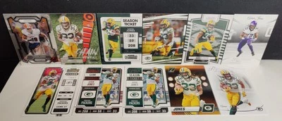 Aaron Jones Panini SET 2023 PRESTIGE #106 & 2022 CONTENDERS #41 GB PACKERS