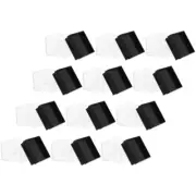 12 Pcs Clear Transparent Mineral Standard Box Cube Storage Man