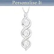 Always My Daughter Personalised Pendant with Diamonds