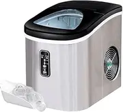 Ice Maker Machine for Countertop，Portable Ice Cube Maker with Self-Cleaning, Compact Automatic Ice Makers,9 Cubes Ready in 6-8 Minutes,Perfect for Home/Kitchen/Office/Bar