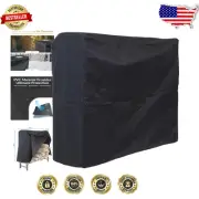 Contemporary 4' Firewood Log Rack Cover - Durable PVC with Drawstring Closure