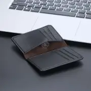 Ultra-thin Mens Leather Wallet Front Pocket Bifold Card Holder Billfold Purse US