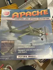 Vintage Cox Apache .049 Control Line Helicopter. Mint - New In Box - Sealed.