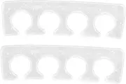 PLAFOPE 2pcs Manicure Finger Splitter Grooming Tools Nail Art Tools Foot Care Tools Toe Seperator Toe Separators for Pedicure Toe Separators for Women for Pedicures Transparent