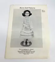 Byron Doll Pattern BY-80 A. Marque 12 "Cherie" Vintage Uncut