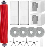 [Fixbetter] Accessories Kit for Roborock Q Revo, P10 Robot Vacuum Cleaner Replacement Parts, 1 Roller Brush, 2 Filters, 2 Dust Bags, 4 Mop Pads, 4 Side Brushes, 1 Clean Brush