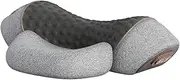 Fisiorest 3-In-1 Neck Massager Pillow, Neck Massager With Heat, For Stretcher Massage (Light Gray)