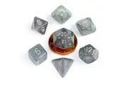 MDG: Mini Polyhedral Dice Set: Stardust Grey
