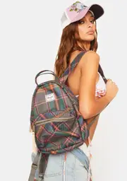 [Herschel] Pewter Plaid Nova Mini Backpack