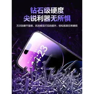 閃魔適用蘋果14Pro鋼化膜iPhone14Promax新款康寧玻璃無塵倉手機膜13Pro大猩猩max全屏plus防塵防摔保護