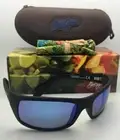 Polarized MAUI JIM Sunglasses PEAHI MJ 202-2M-SGH Black Rubberized w/Blue Hawaii