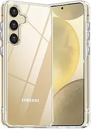 for Samsung Galaxy S24 Case Clear [Anti-Yellowing] [Military Grade Drop Protection], Areaphmet Shockproof Hard PC +Soft TPU Back Phone Case for Galaxy S24 Case(2024) - Clear