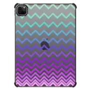 iPad Pro 11-inch (3rd/4th gen) iPad Impact Case Pastel Ombre Chevron Transparent