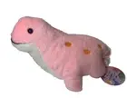 Takashoji Pink Dinosaur Stuffed 9" Medium Plush Round 1 Japan
