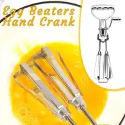 Egg Beater Manual Crank Hand Mixer Blender Steel Kitchen Tool