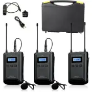 Pro AX100 W2LM DC 2 wireless lavalier mic for sony AX53 AX33 CX900 VG30 clear
