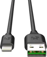EFM 2m Lightning MFI-Certified to USB-A Cable Charging Cable for iPhone Black